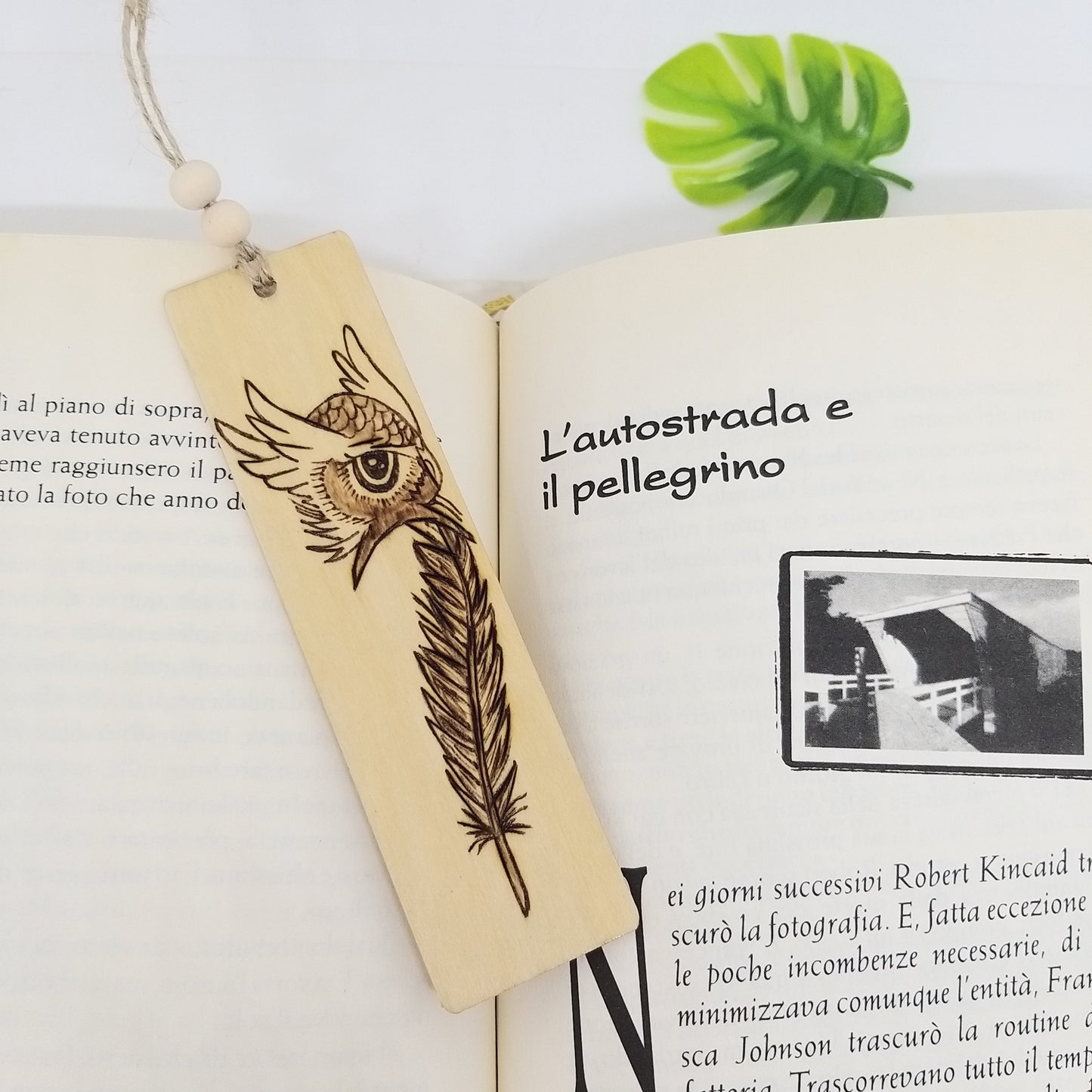 SEGNALIBRO "GUFO PIUMA“