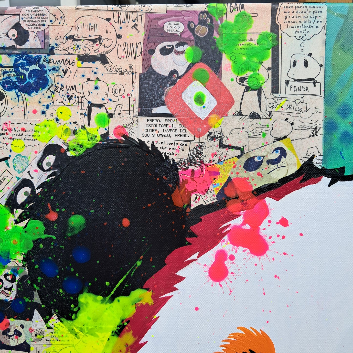 QUADRO "EVOLUZIONE?" PANDA 80X80