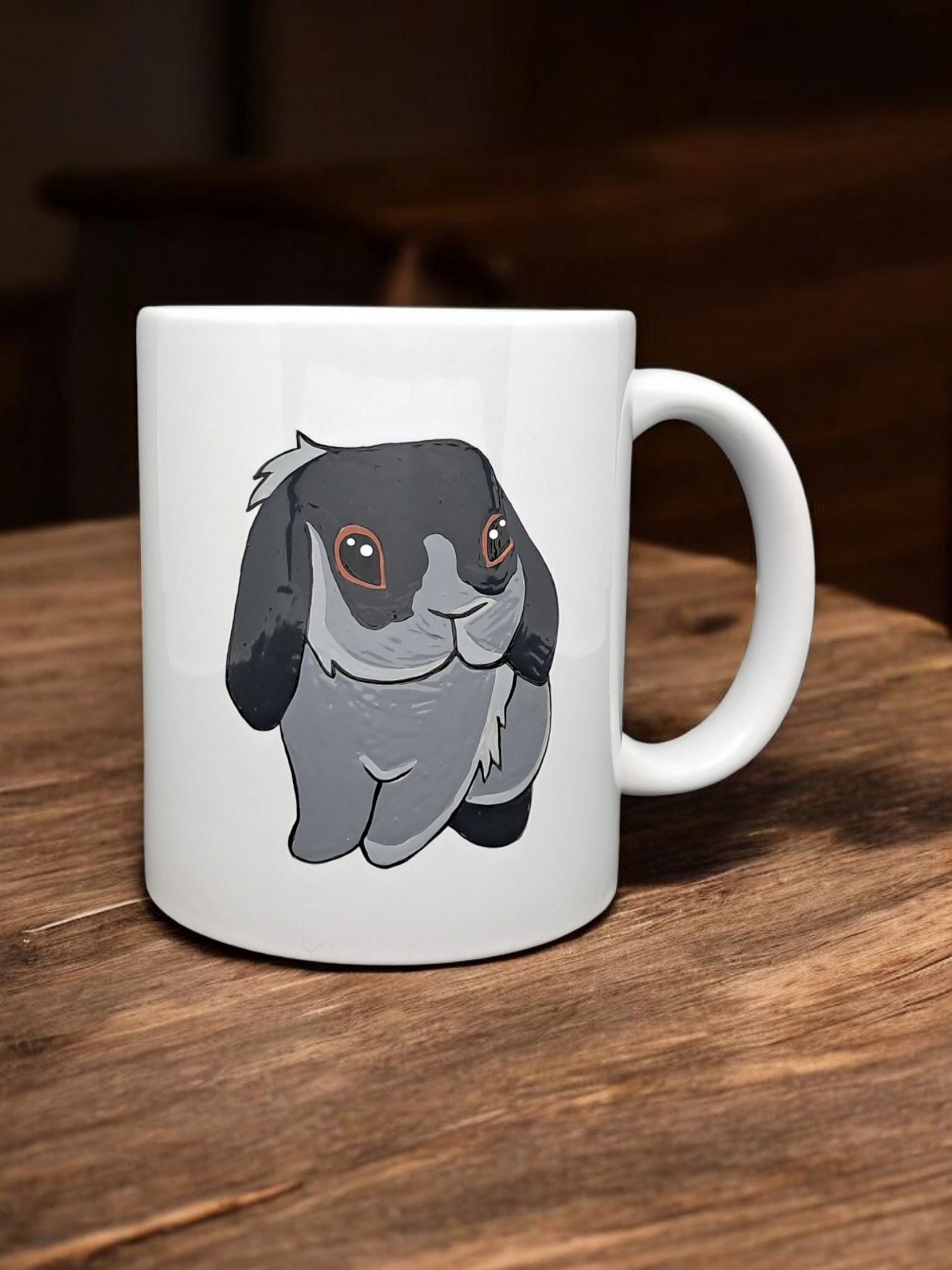 TAZZA CONIGLIO ARIETE GRIGIO