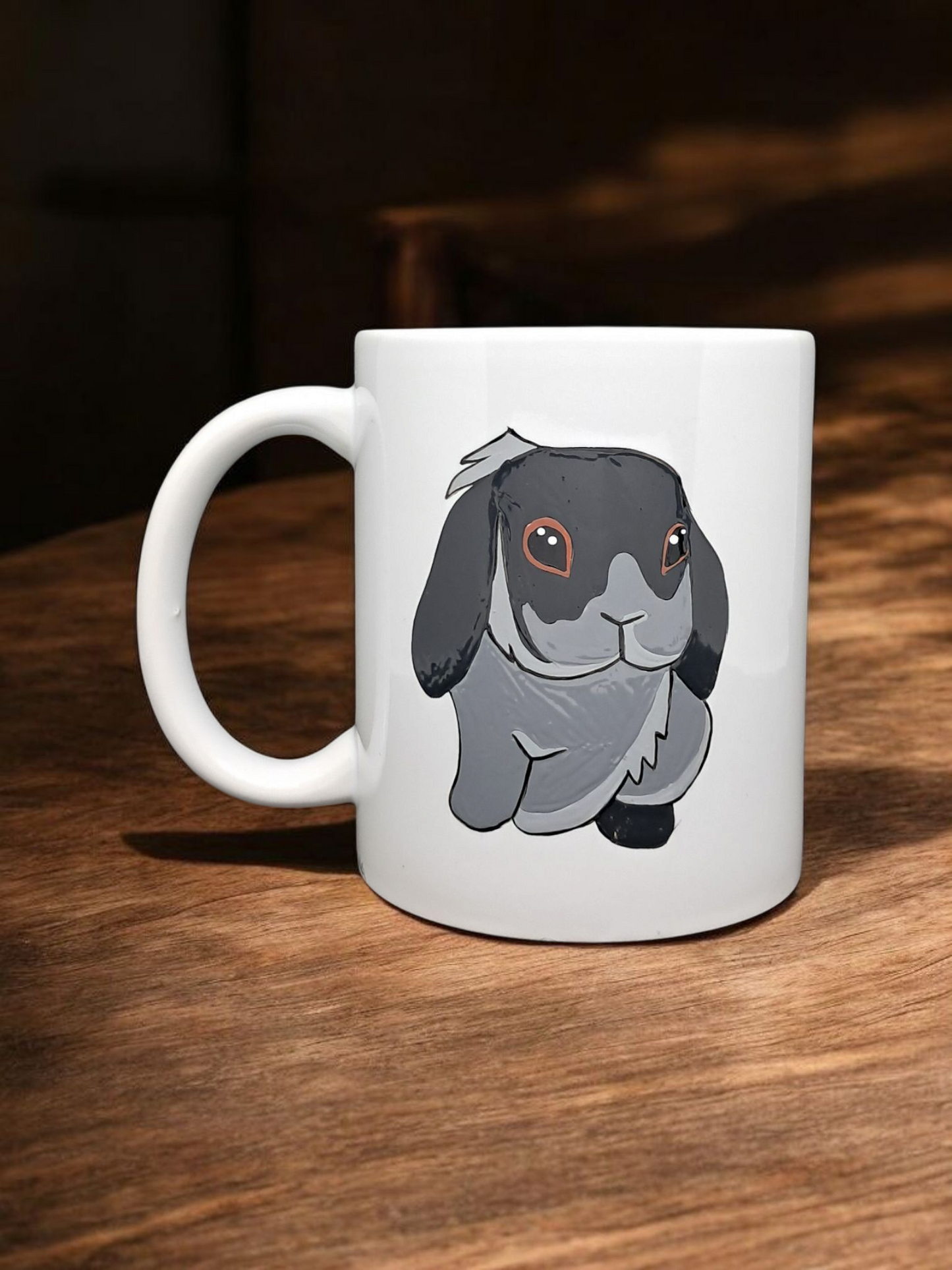 TAZZA CONIGLIO ARIETE GRIGIO