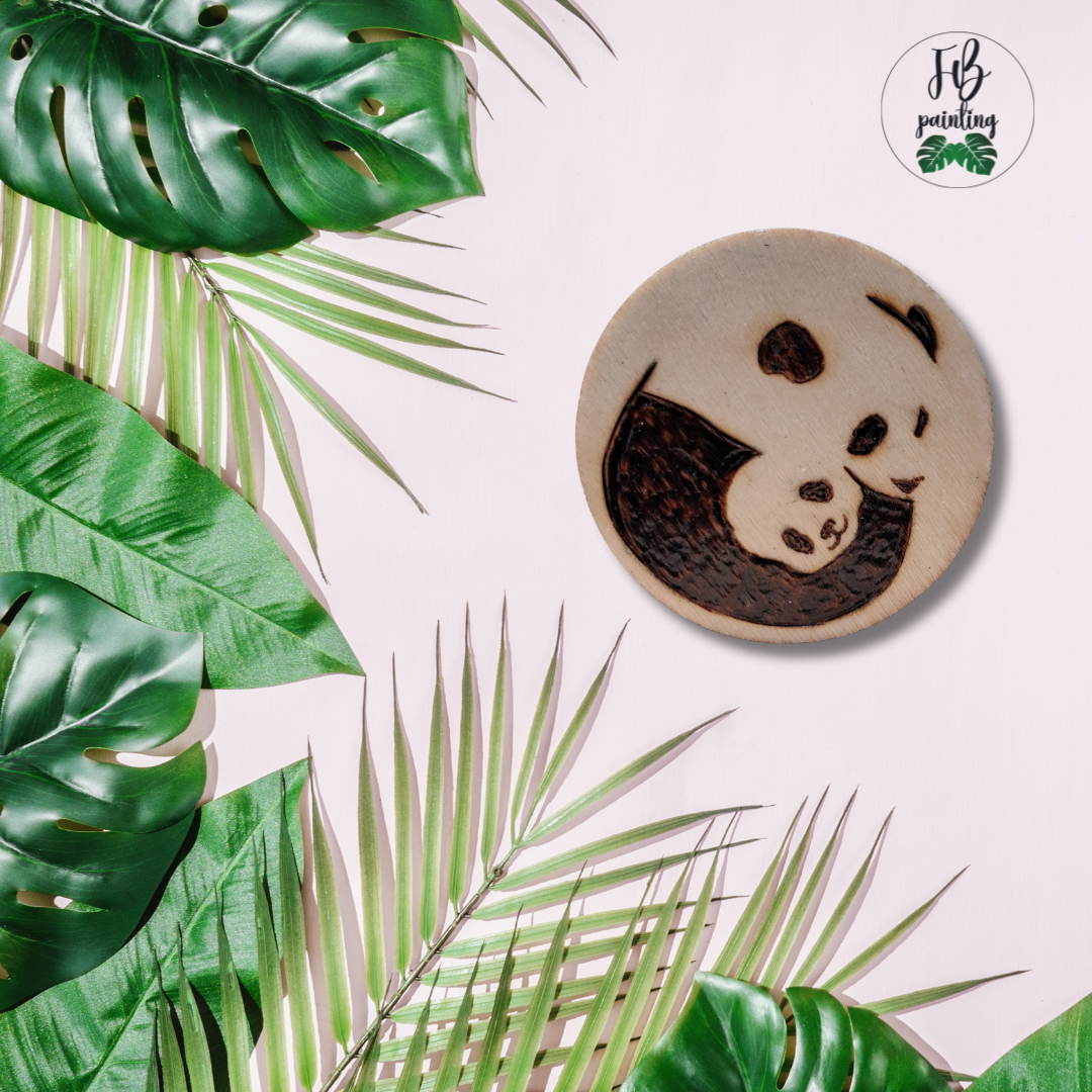 CALAMITA IN LEGNO - PANDA