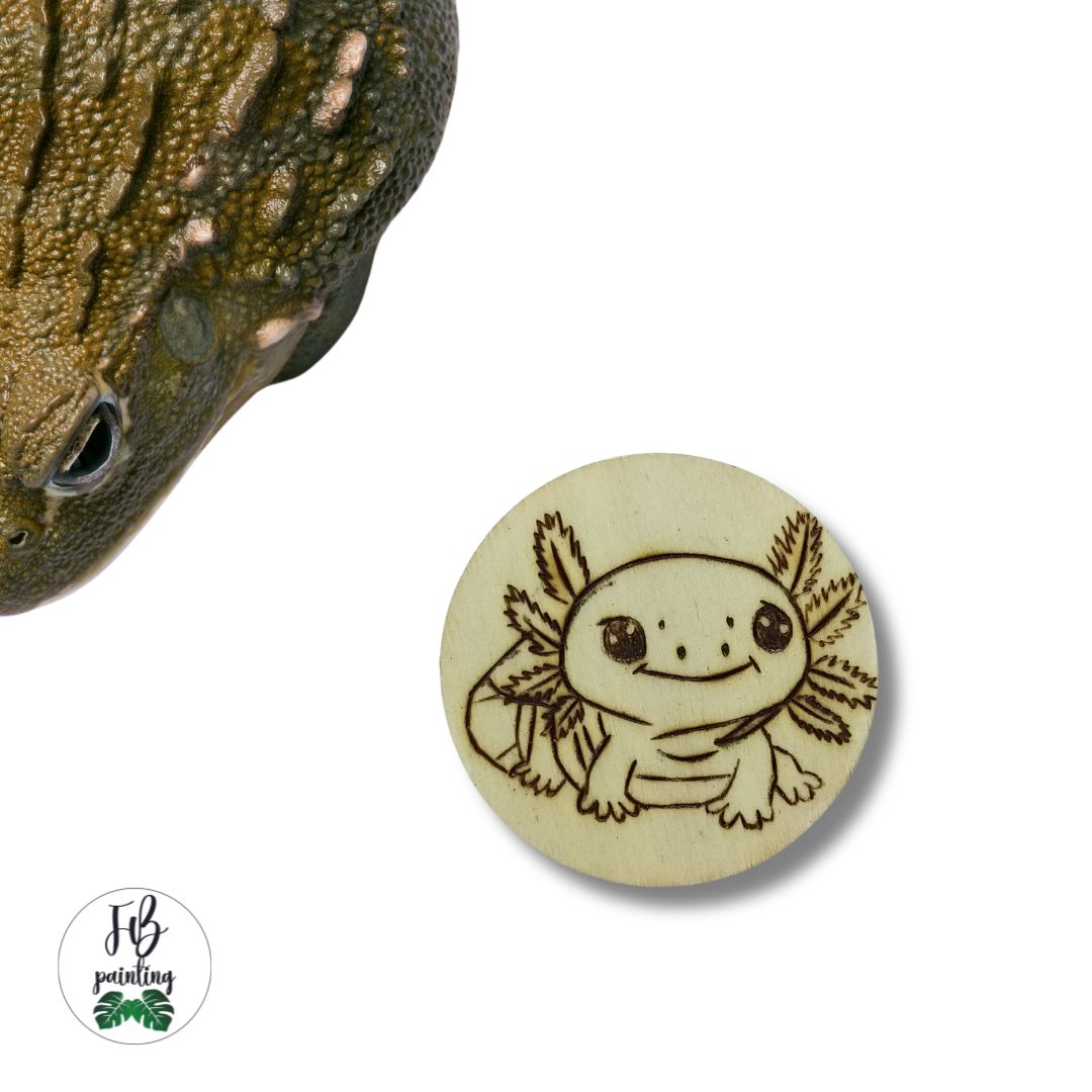 CALAMITA IN LEGNO - AXOLOTL