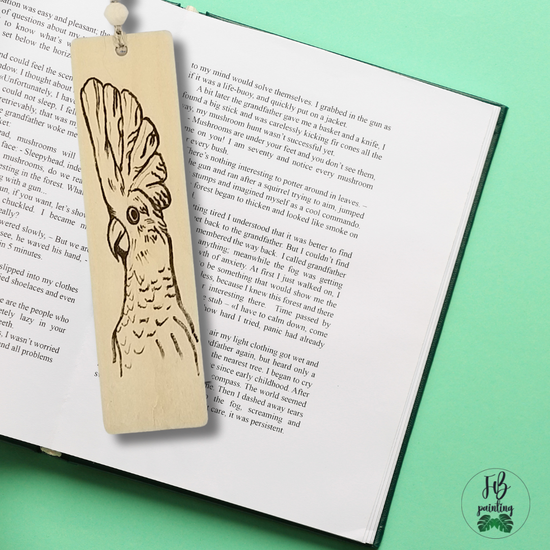 SEGNALIBRO "CACATUA ALBA“