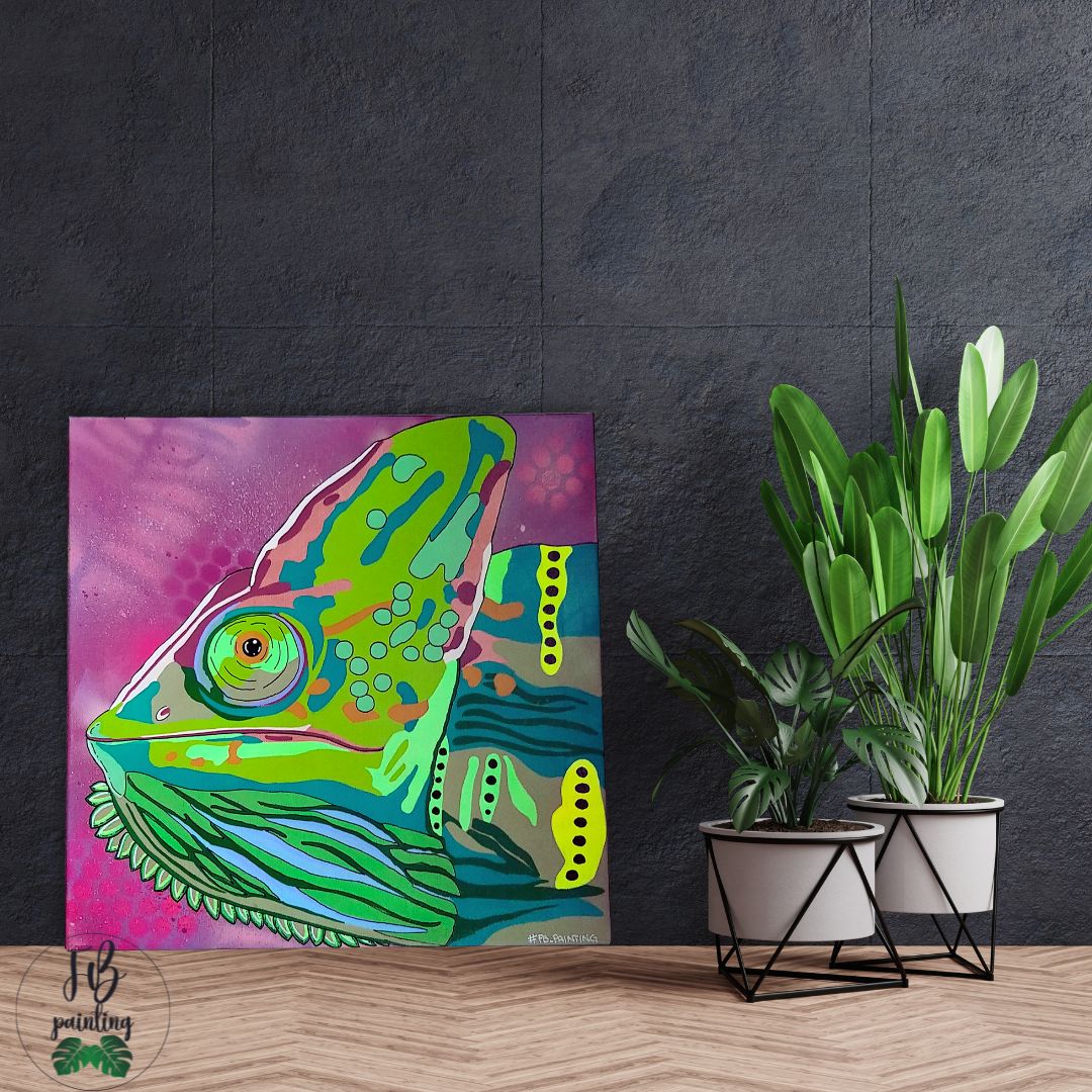 QUADRO 40X40 "CAMALEONTE"