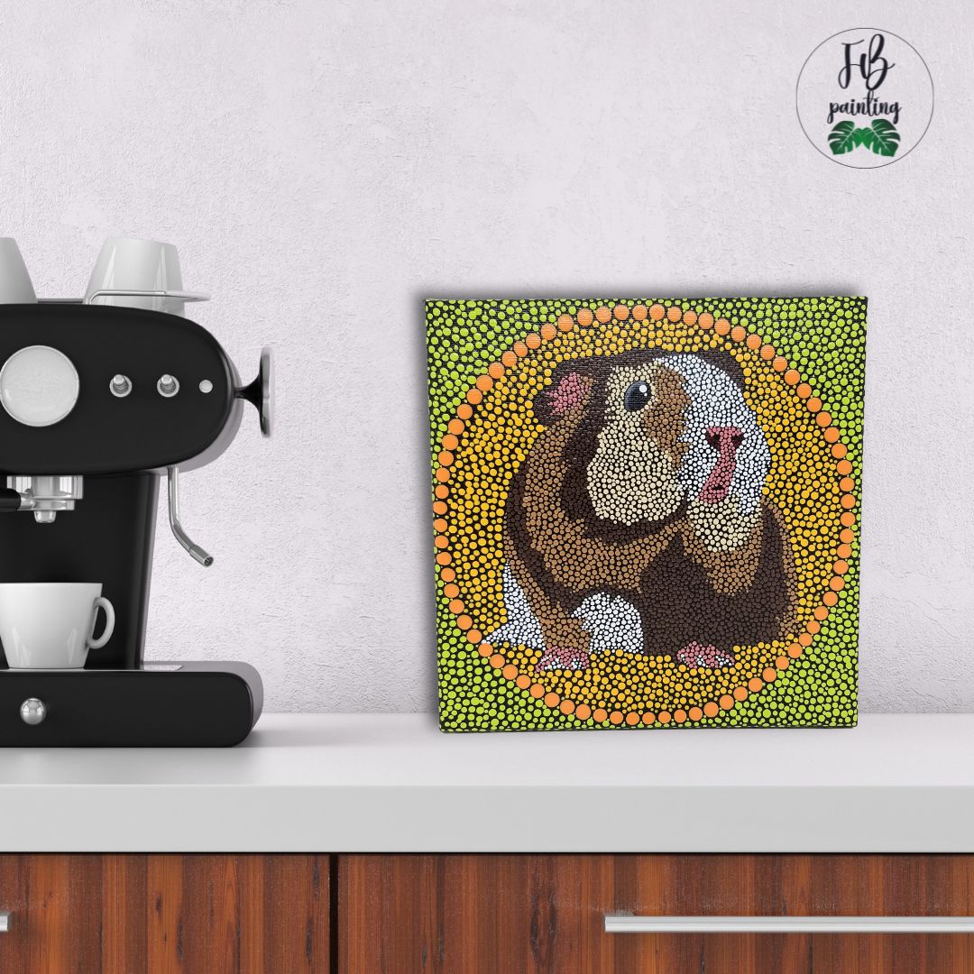 QUADRO 20X20 "PORCELLINO D'INDIA'