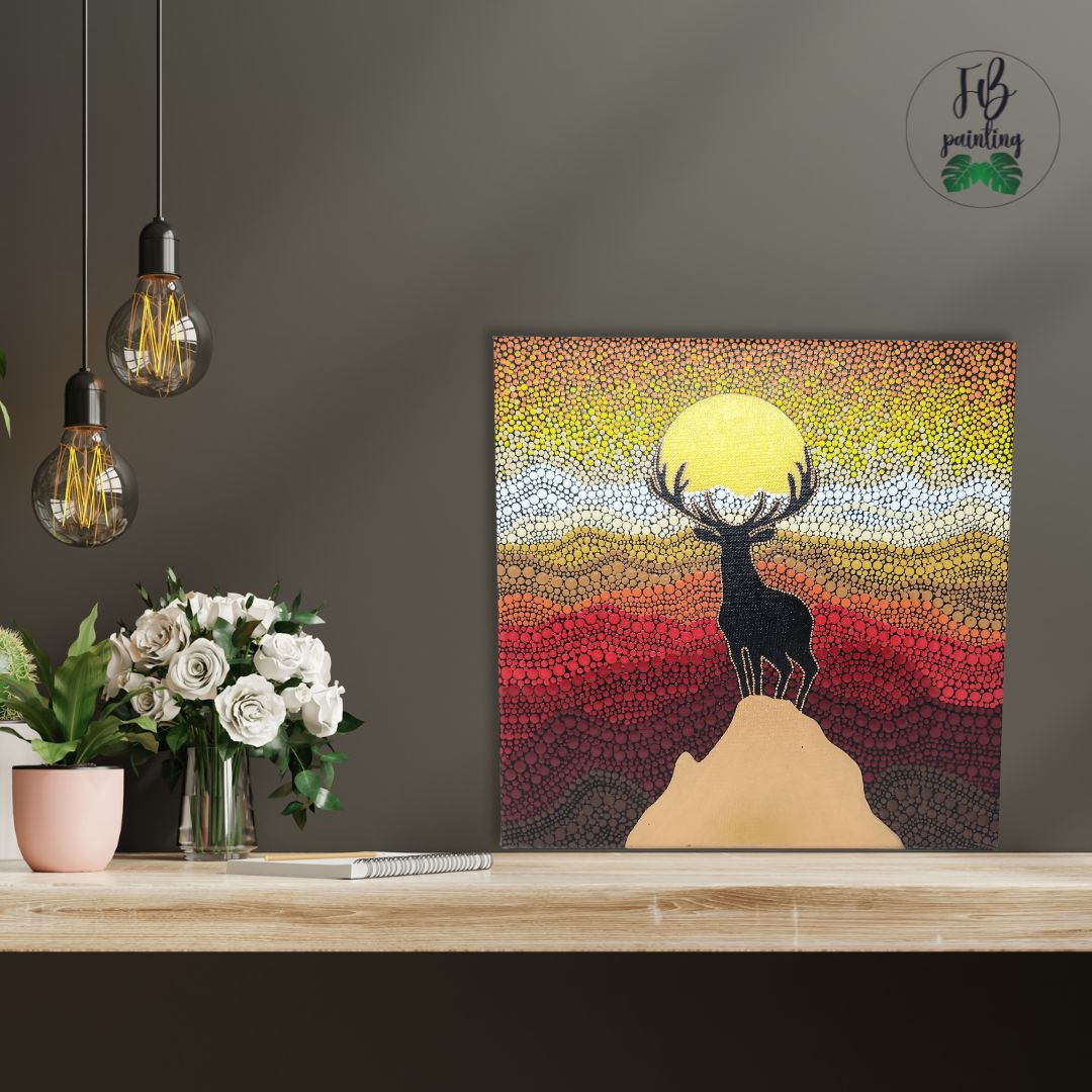 QUADRO 30X30 "CERVO"