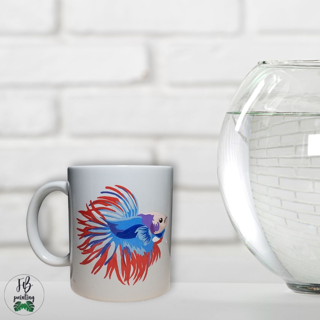 TAZZA PESCE COMBATTENTE #102