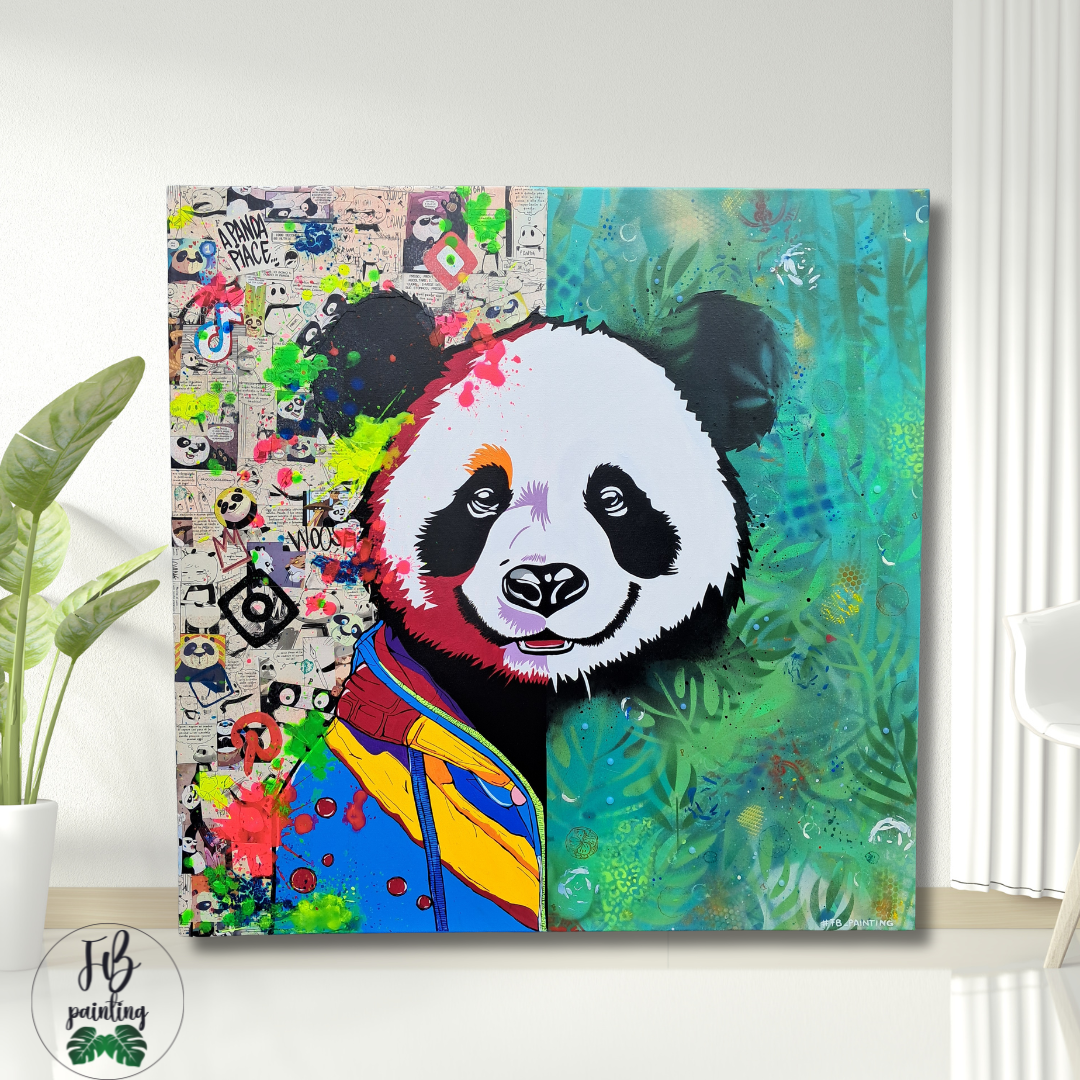 QUADRO "EVOLUZIONE?" PANDA 80X80
